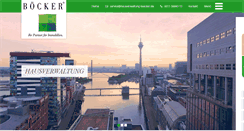Desktop Screenshot of hausverwaltung-boecker.de